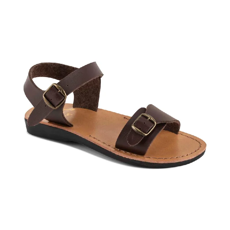 Men's sandals with a decorative buckle or charmThe Original Vegan - Leather Alternative Sandal | Brown Men's sandals with a decorative buckle or charmThe Original Vegan - Leather Alternative Sandal | Brown