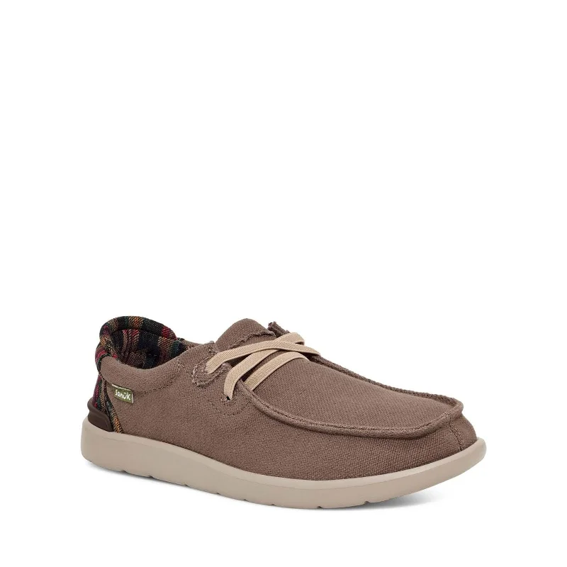 Men's loafers with a stretchy side panel for a better fitMen's Shoes Sanuk SHAKA LITE 2 SL Casual Slip On Loafers 1152135 BROWN Men's loafers with a stretchy side panel for a better fitMen's Shoes Sanuk SHAKA LITE 2 SL Casual Slip On Loafers 1152135 BROWN