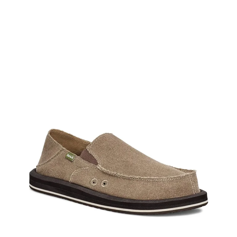Men's loafers with a flexible sole for easy movementMen's Shoes Sanuk DONNY Slip On Sidewalk Surfers Loafers 1158512 BROWN Men's loafers with a flexible sole for easy movementMen's Shoes Sanuk DONNY Slip On Sidewalk Surfers Loafers 1158512 BROWN