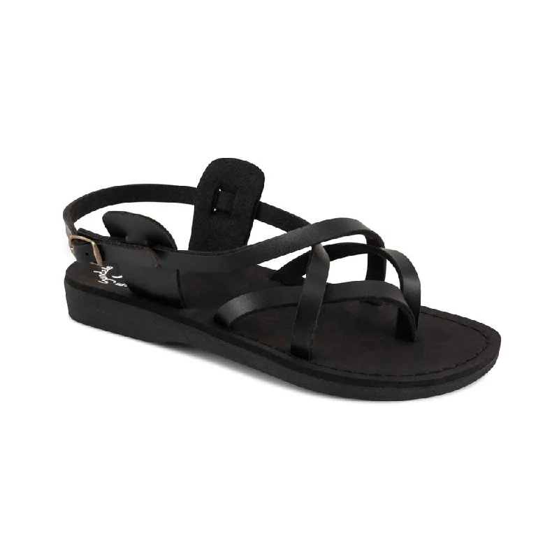 Men's leather sandals with an adjustable strapTamar Buckle Vegan - Leather Alternative Sandal | Black Men's leather sandals with an adjustable strapTamar Buckle Vegan - Leather Alternative Sandal | Black