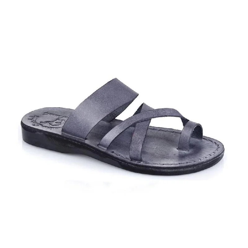 Flip - flop style men's sandals for beach wearThe Good Shepherd - Leather Toe Loop Slide | Grey Flip - flop style men's sandals for beach wearThe Good Shepherd - Leather Toe Loop Slide | Grey