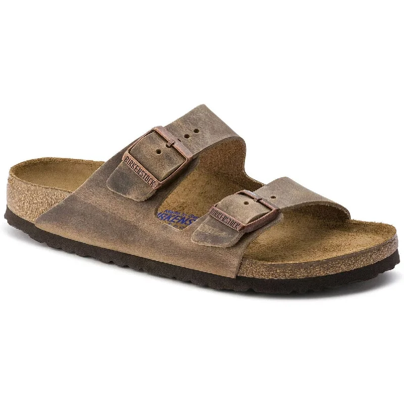 Men's sandals with a stretchy strap for a better fitArizona Soft Footbed Oiled Leather - Narrow Men's sandals with a stretchy strap for a better fitArizona Soft Footbed Oiled Leather - Narrow