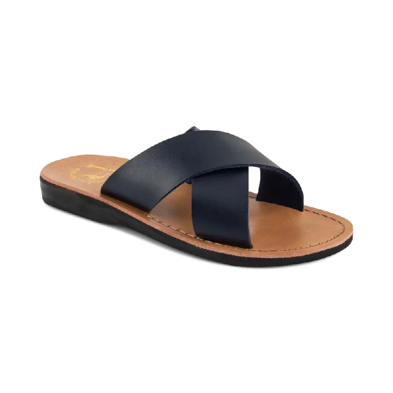 Men's sandals with a shock - absorbing insoleElan Vegan - Leather Alternative Sandal | Blue Men's sandals with a shock - absorbing insoleElan Vegan - Leather Alternative Sandal | Blue