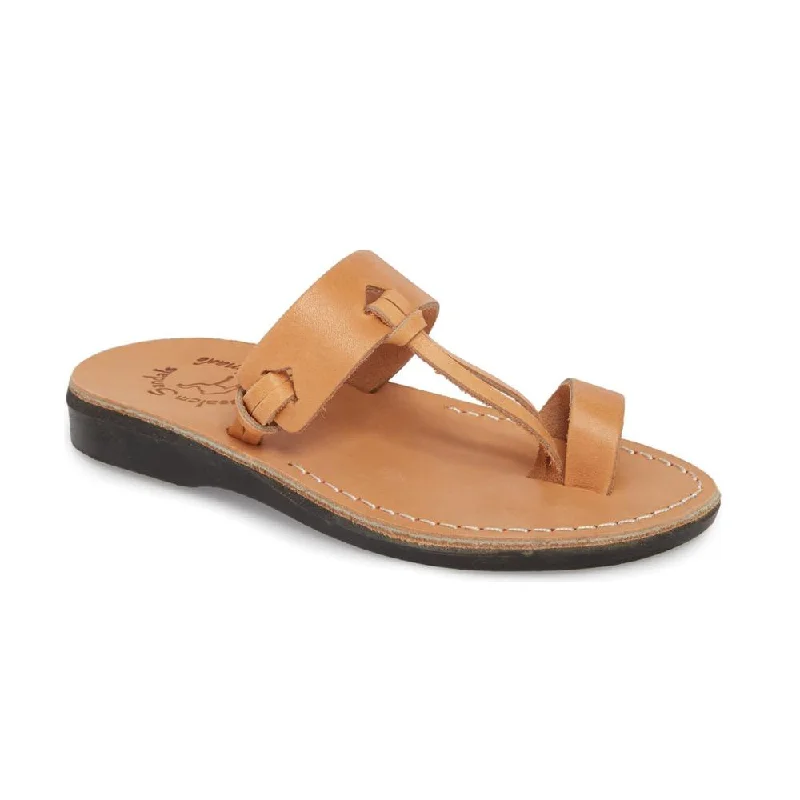 Men's sandals with a stretchy strap for a better fitDavid - Natural Leather Sandal | Tan
