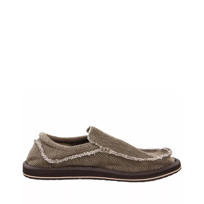 Men's loafers with a perforated leather upper for ventilationMen's Shoes Sanuk Chiba Slip On Sidewalk Surfers Loafers SMF1047 BROWN Men's loafers with a perforated leather upper for ventilationMen's Shoes Sanuk Chiba Slip On Sidewalk Surfers Loafers SMF1047 BROWN