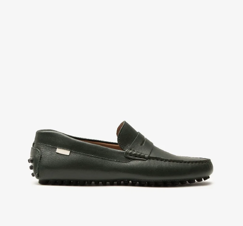 Men's loafers with a low - heeled designDriver | Cyprus Leather
