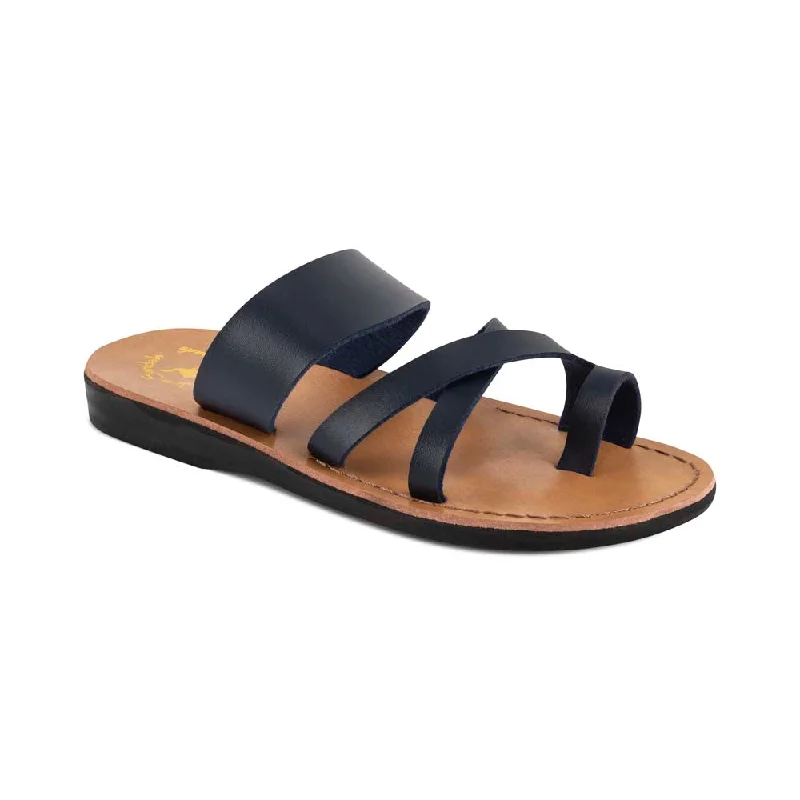 Men's sandals with a leather lining for comfortThe Good Shepherd Vegan - Leather Alternative Sandal | Blue Men's sandals with a leather lining for comfortThe Good Shepherd Vegan - Leather Alternative Sandal | Blue