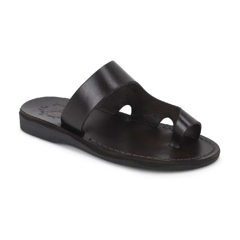 Men's sandals with a rubber sole for tractionHarper - Leather Toe Ring Sandal | Brown Men's sandals with a rubber sole for tractionHarper - Leather Toe Ring Sandal | Brown