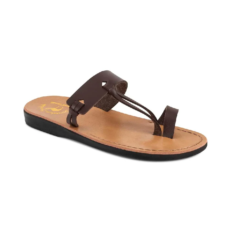 Men's sandals with a toe post designDavid Vegan - Leather Alternative Sandal | Brown Men's sandals with a toe post designDavid Vegan - Leather Alternative Sandal | Brown
