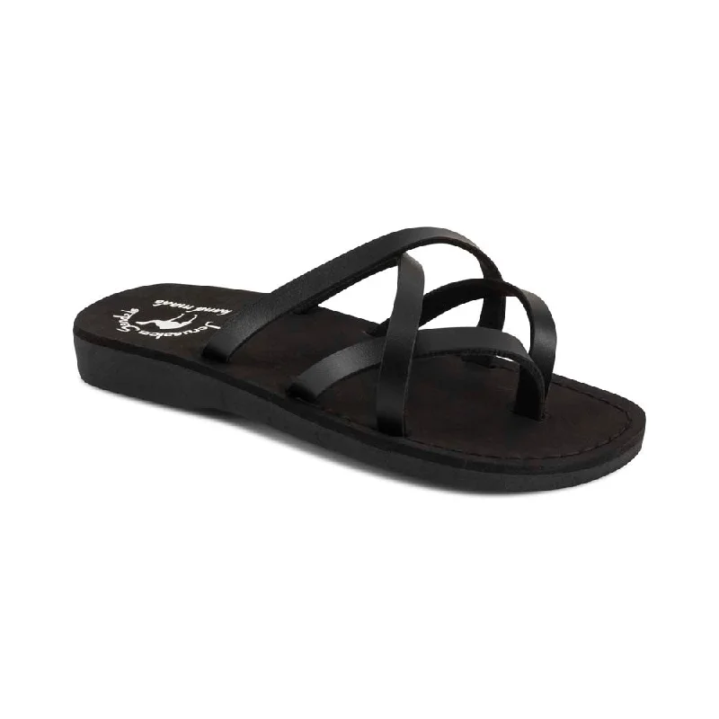 Men's sandals with a cushioned footbedTamar Vegan - Leather Alternative Sandal | Black Men's sandals with a cushioned footbedTamar Vegan - Leather Alternative Sandal | Black