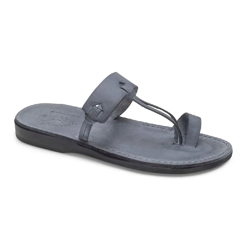 Men's sandals with a removable insole for cleaningDavid - Leather Open Toe Sandal | Grey Men's sandals with a removable insole for cleaningDavid - Leather Open Toe Sandal | Grey
