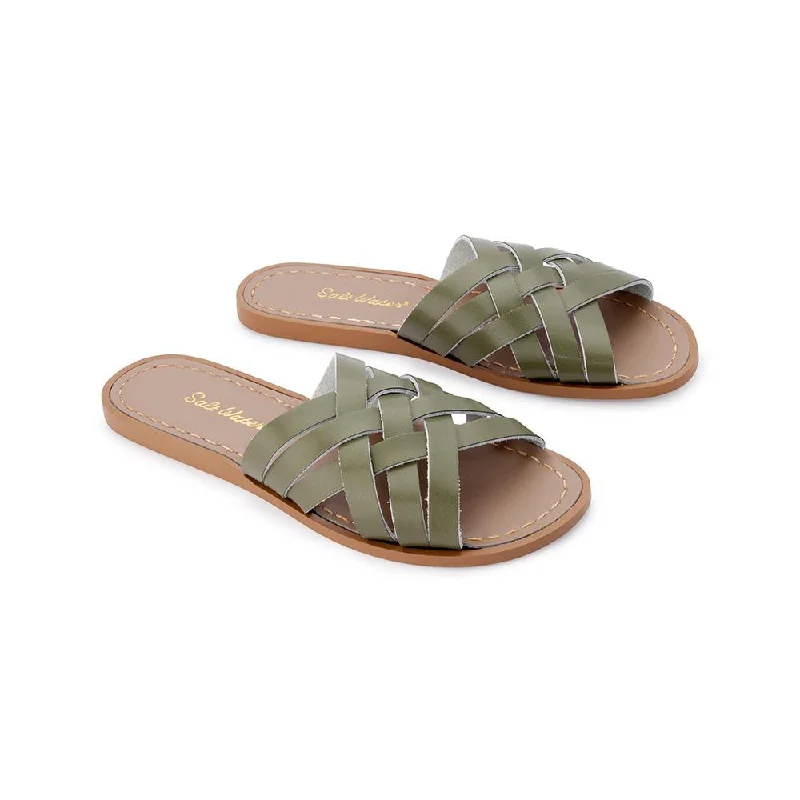 Men's sandals with a cushioned footbed Men's sandals with a cushioned footbed Salt Water Sandals Retro Slide - Olive