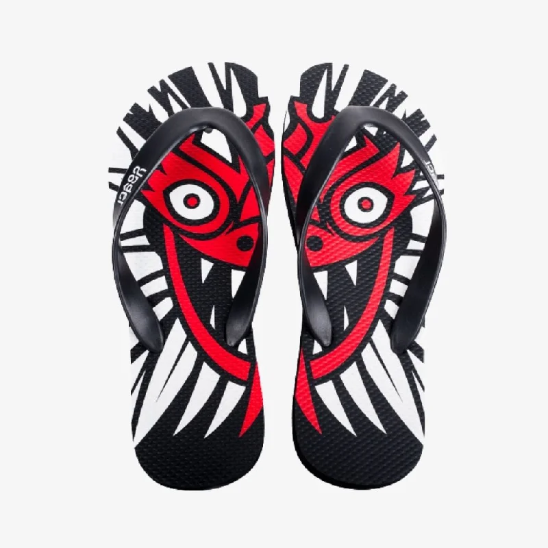 Men's sandals with a contrast stitching detail Men's sandals with a contrast stitching detail DIRTY DEVIL FLIP FLOPS