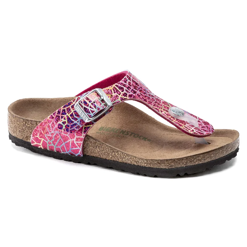 Men's sandals with a perforated leather upper for ventilation Men's sandals with a perforated leather upper for ventilation Gizeh Kids Vegan Micro Fibre