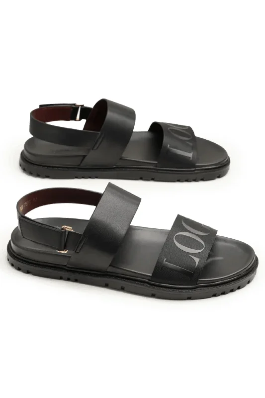Men's sandals with a removable insole for cleaning Men's sandals with a removable insole for cleaning LOGO 7611 BKA