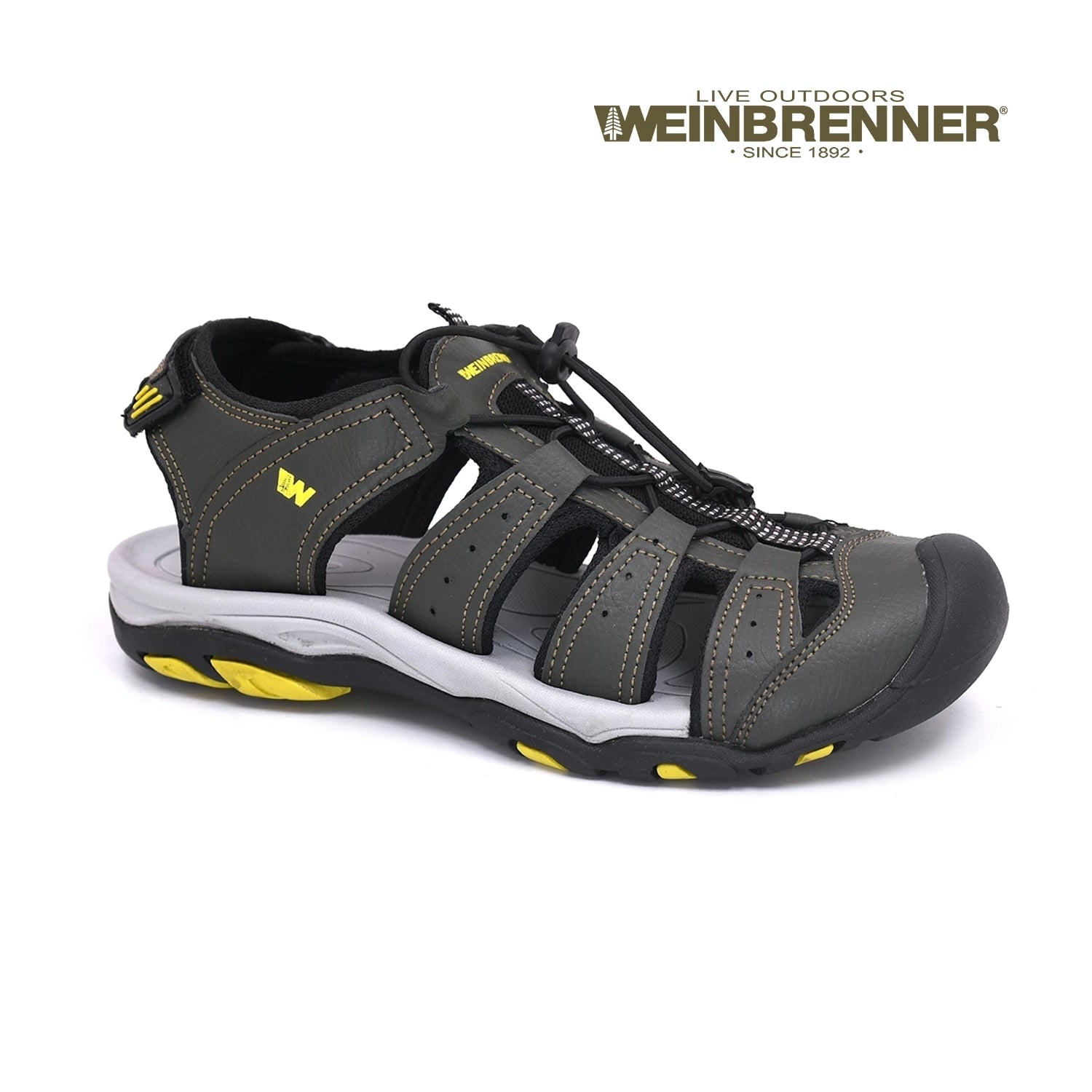 Men's sandals with a decorative buckle or charm Men's sandals with a decorative buckle or charm Weinbrenner - Men