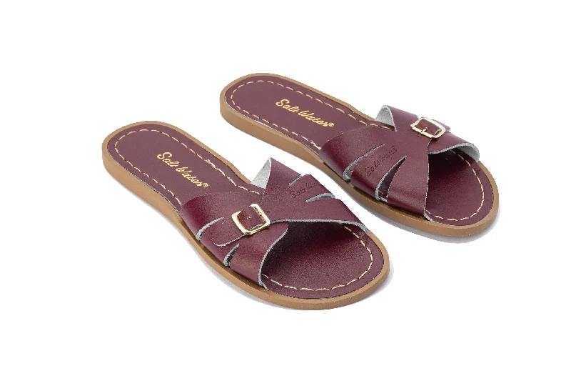 Men's sandals with a buckle closure Men's sandals with a buckle closure Salt Water Classic Slide - Claret