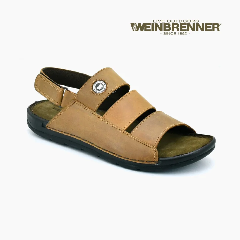 Men's sandals with a perforated leather upper for ventilation Men's sandals with a perforated leather upper for ventilation Weinbrenner - Men