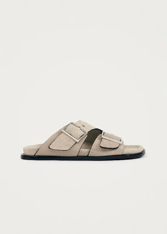 Men's sandals with a perforated leather upper for ventilation Men's sandals with a perforated leather upper for ventilation Alba Suede Beige Leather Sandals Men's sandals with a perforated leather upper for ventilation Men's sandals with a perforated leather upper for ventilation Alba Suede Beige Leather Sandals