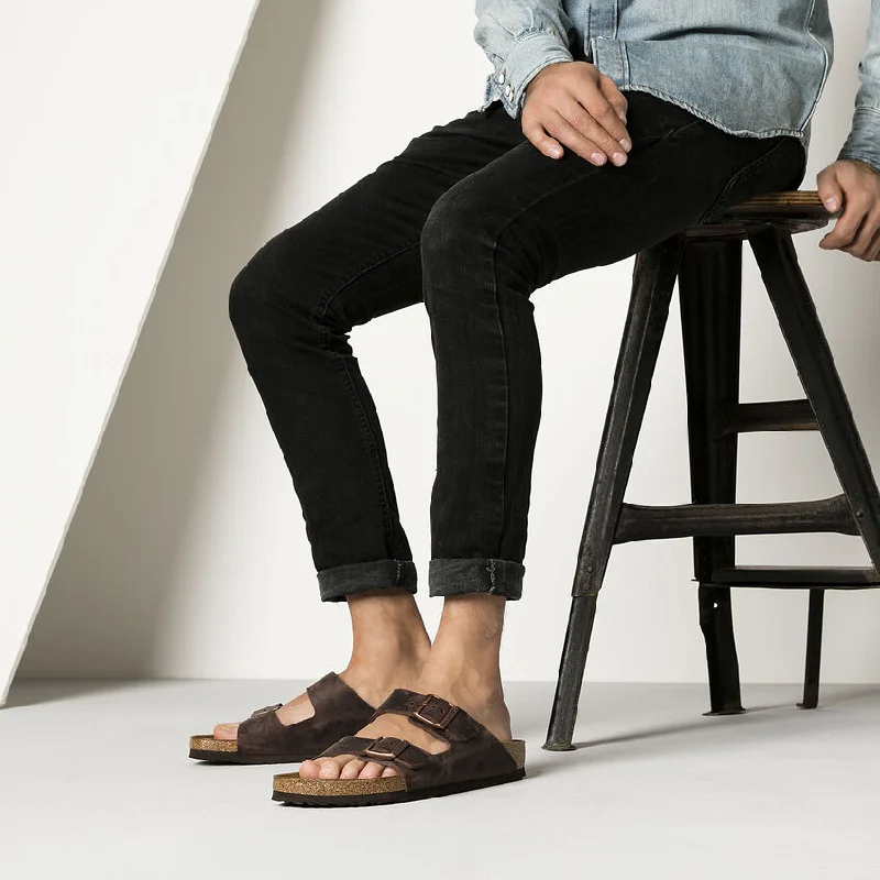 Men's sandals with a removable insole for cleaning Men's sandals with a removable insole for cleaning Arizona Oiled NL - Habana Brown
