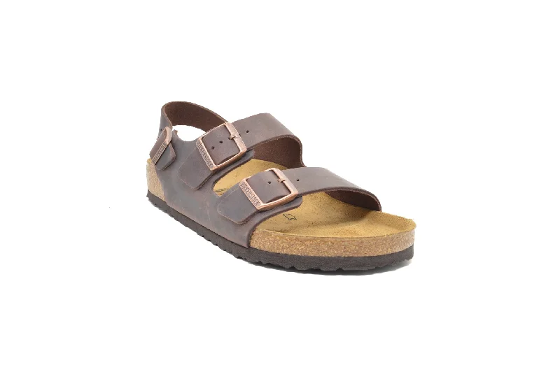 Men's sandals with a durable outer sole Men's sandals with a durable outer sole BIRKENSTOCK Milano Oiled Leather +42