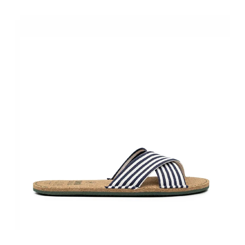 Flip - flop style men's sandals for beach wear Flip - flop style men's sandals for beach wear Vegan sandal white-blue SRI013