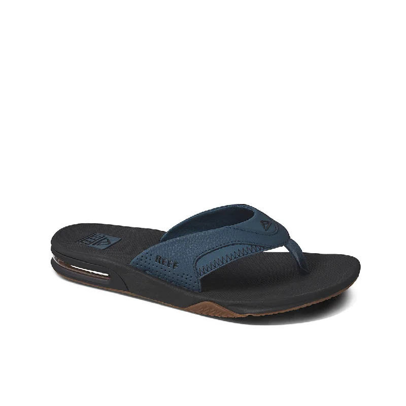 Men's leather sandals with an adjustable strap Men's leather sandals with an adjustable strap Mens Fanning - Orion Black