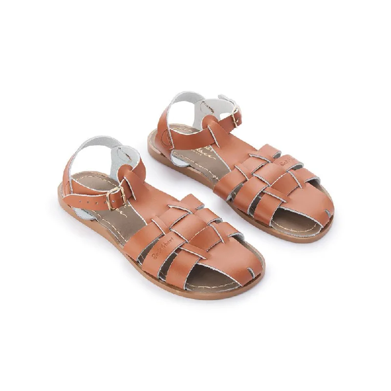Men's sandals with a stretchy strap for a better fit Men's sandals with a stretchy strap for a better fit Salt Water Shark - Tan