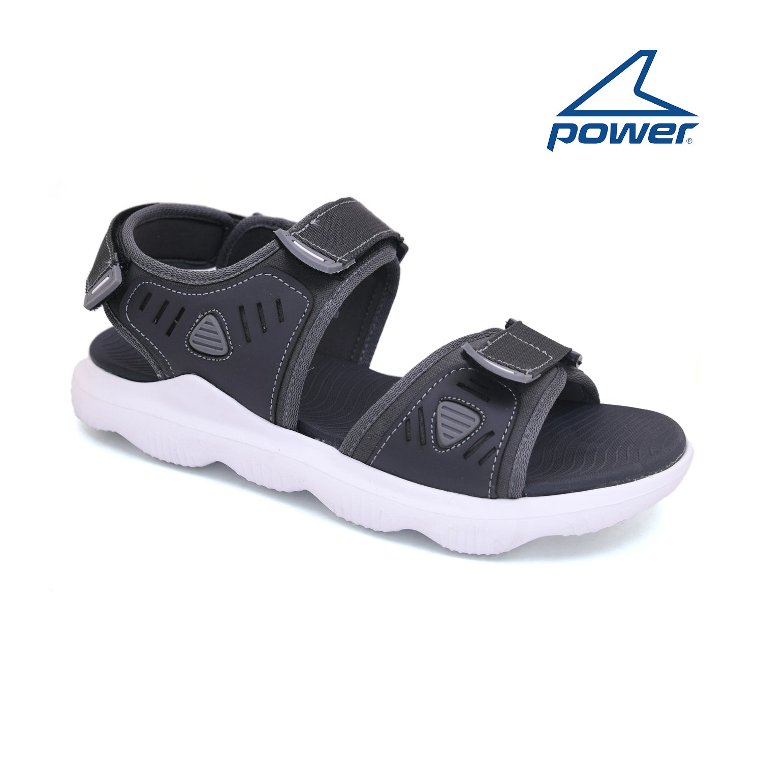 Men's sandals with a perforated leather upper for ventilation Men's sandals with a perforated leather upper for ventilation Power - Men