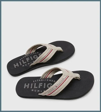 Men's sandals with a durable outer sole Men's sandals with a durable outer sole TOMMY HILFIGER CORPORATE BEACH TOE POST