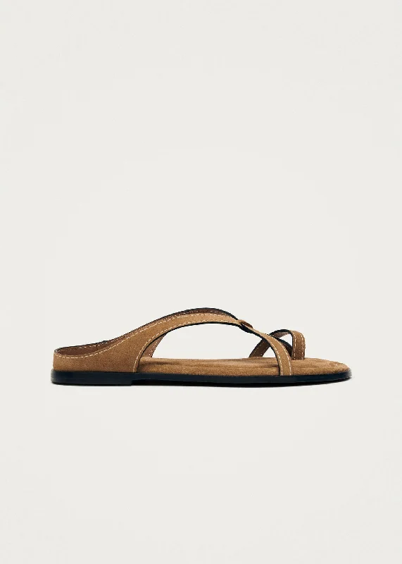 Men's sandals with a durable outer sole Men's sandals with a durable outer sole Pedra Suede Tan Leather Sandals