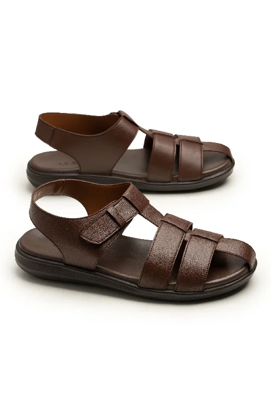 Men's sandals with a cushioned footbed Men's sandals with a cushioned footbed LOGO 7632 BRA