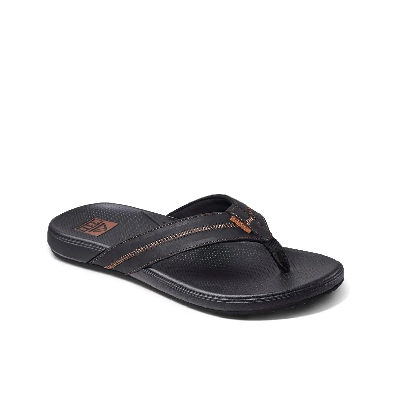 Men's sandals with a stretchy strap for a better fit Men's sandals with a stretchy strap for a better fit Mens Cushion Phantom 2.0 Le - Black/Coffee