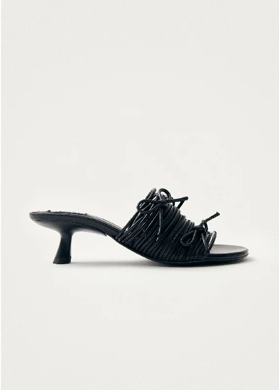 Men's sandals with a wide strap for support Men's sandals with a wide strap for support Viva Black Leather Sandals