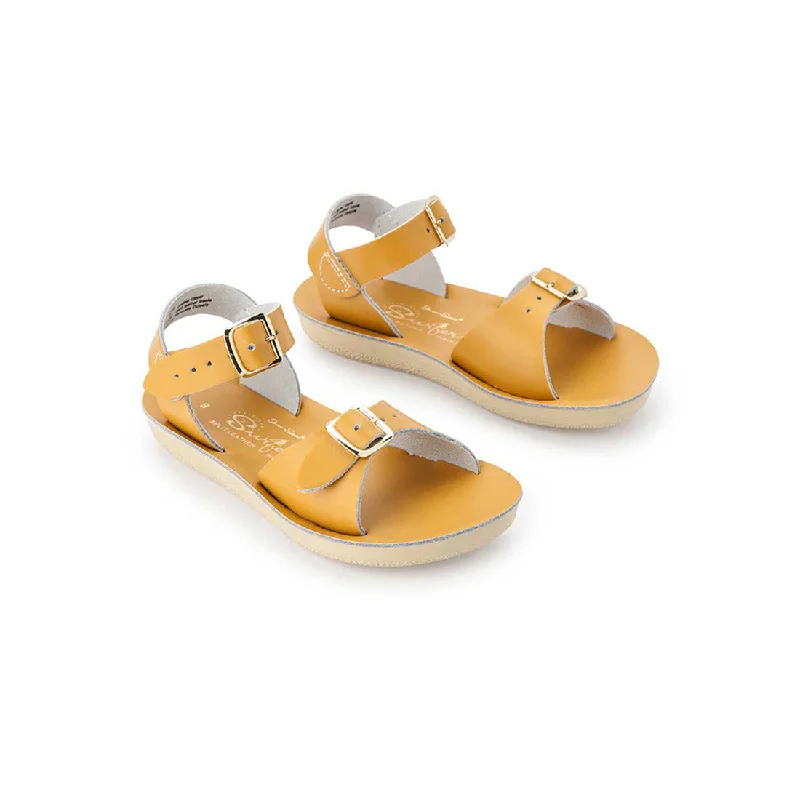 Men's leather sandals with an adjustable strap Men's leather sandals with an adjustable strap Salt Water Sun-San Surfer - Mustard