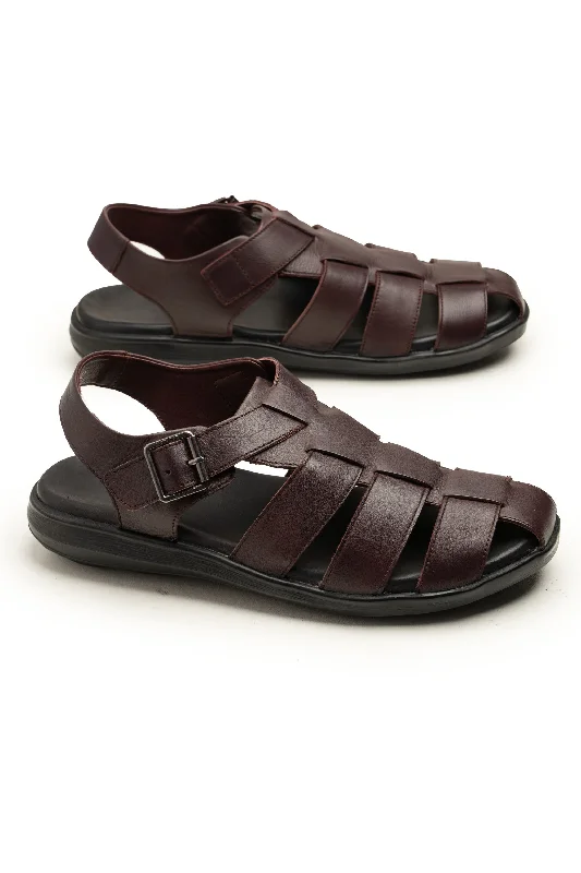 Men's sandals with a buckle closure Men's sandals with a buckle closure LOGO 7634 MRA
