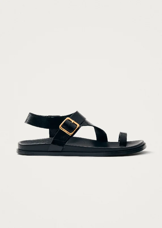 Men's sandals with a rubber sole for traction Men's sandals with a rubber sole for traction Siren Onix Black Leather Sandals