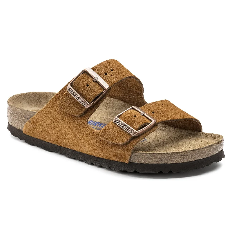 Men's sandals with a buckle closure Men's sandals with a buckle closure Arizona Soft Footbed Suede Leather