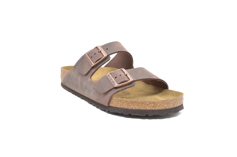 Men's sandals with a padded heel Men's sandals with a padded heel BIRKENSTOCK Arizona Oiled Leather +42