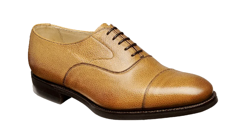 Brogue - perforated men's Oxfords for a traditional look Malvern 2 - Cedar Grain
