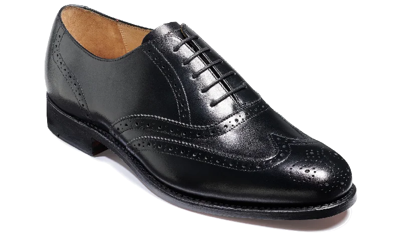 Men's Oxfords with a low - heeled design and a square toe Covent Garden - Black Calf