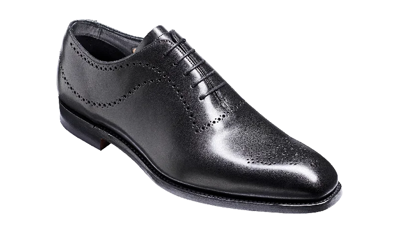 Men's Oxford shoes with a padded insole for all - day comfort Plymouth - Black Calf