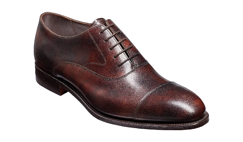 Men's Oxford shoes with a polished leather finish Falsgrave - Dark Brown Shadow Calf