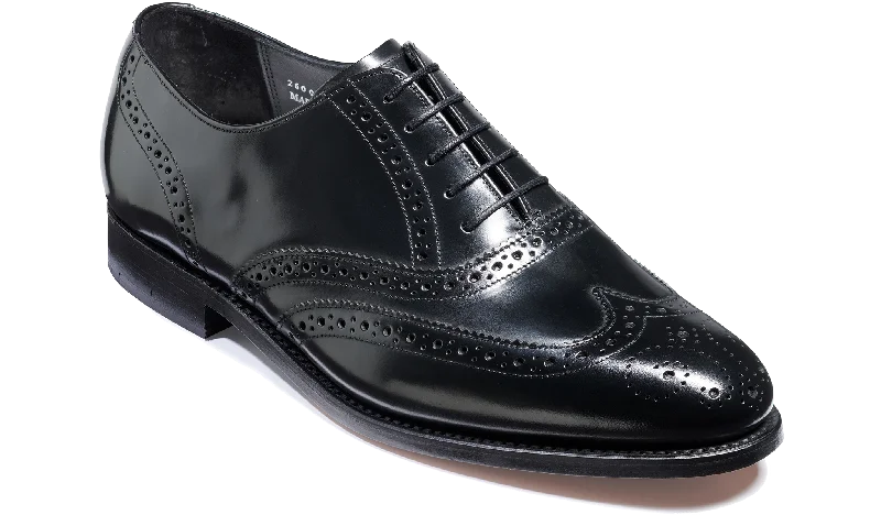 Men's Oxford shoes with a padded insole for all - day comfort Chancery - Black Hi-Shine