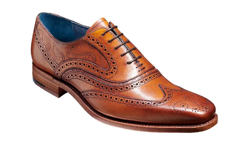 Men's Oxfords with a classic silhouette and a high - shine finish McClean - Antique Rosewood Paisley