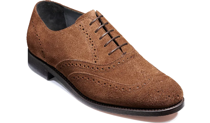 Men's Oxfords with a high - quality leather upper Chancery - Castagnia Suede