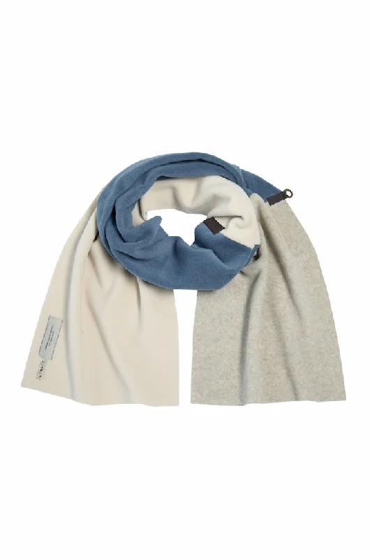 NO WASTE SCARF - 4063NW - DUSTY BLUE/KIT/SAND