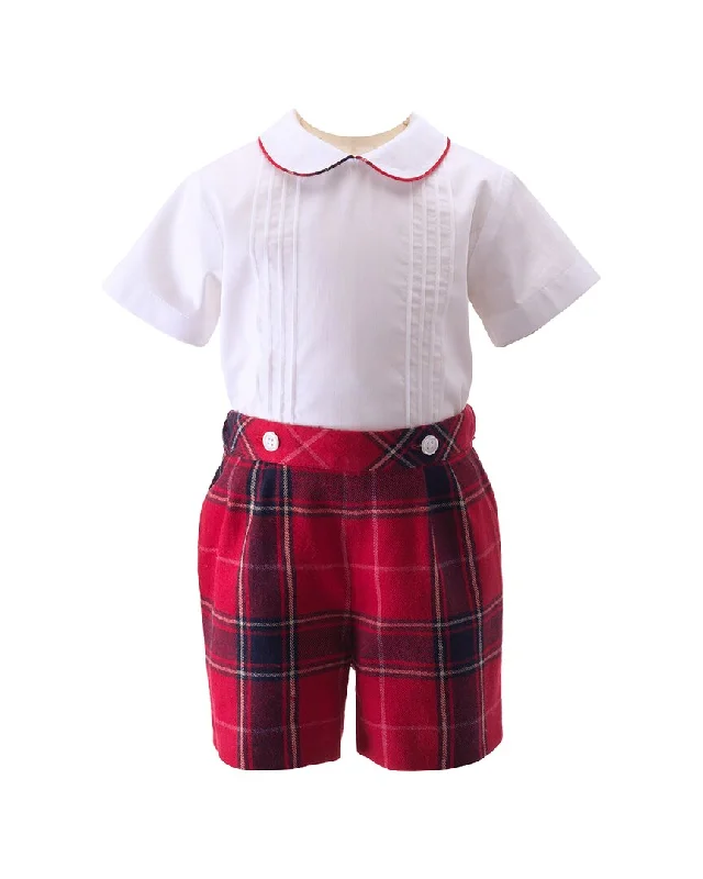 Rachel Riley Tartan Shirt & Short Set