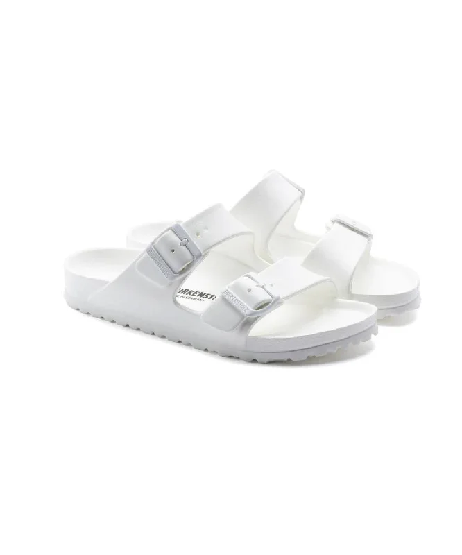 Men's sandals with a wide strap for supportBIRKENSTOCK ARIZONA ESSENTIALS REGULAR FIT IN WHITE Men's sandals with a wide strap for supportBIRKENSTOCK ARIZONA ESSENTIALS REGULAR FIT IN WHITE