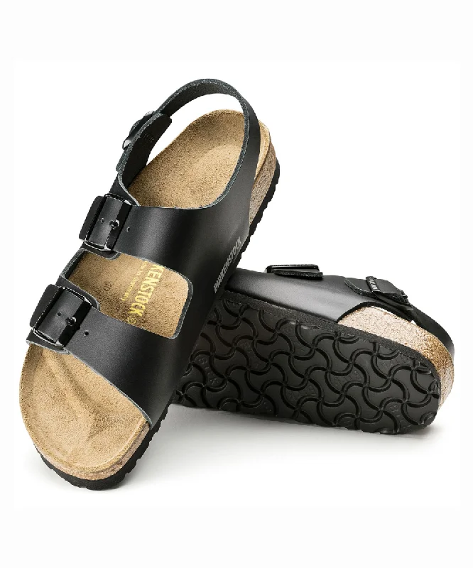 Waterproof men's sandals for water activitiesBIRKENSTOCK MILANO NARROW FIT IN BLACK